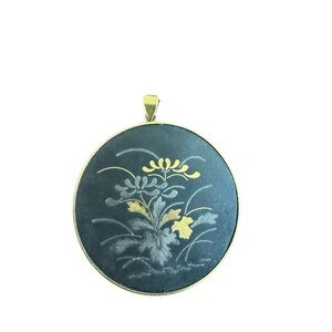 Damascene Amita Japan pendant vintage